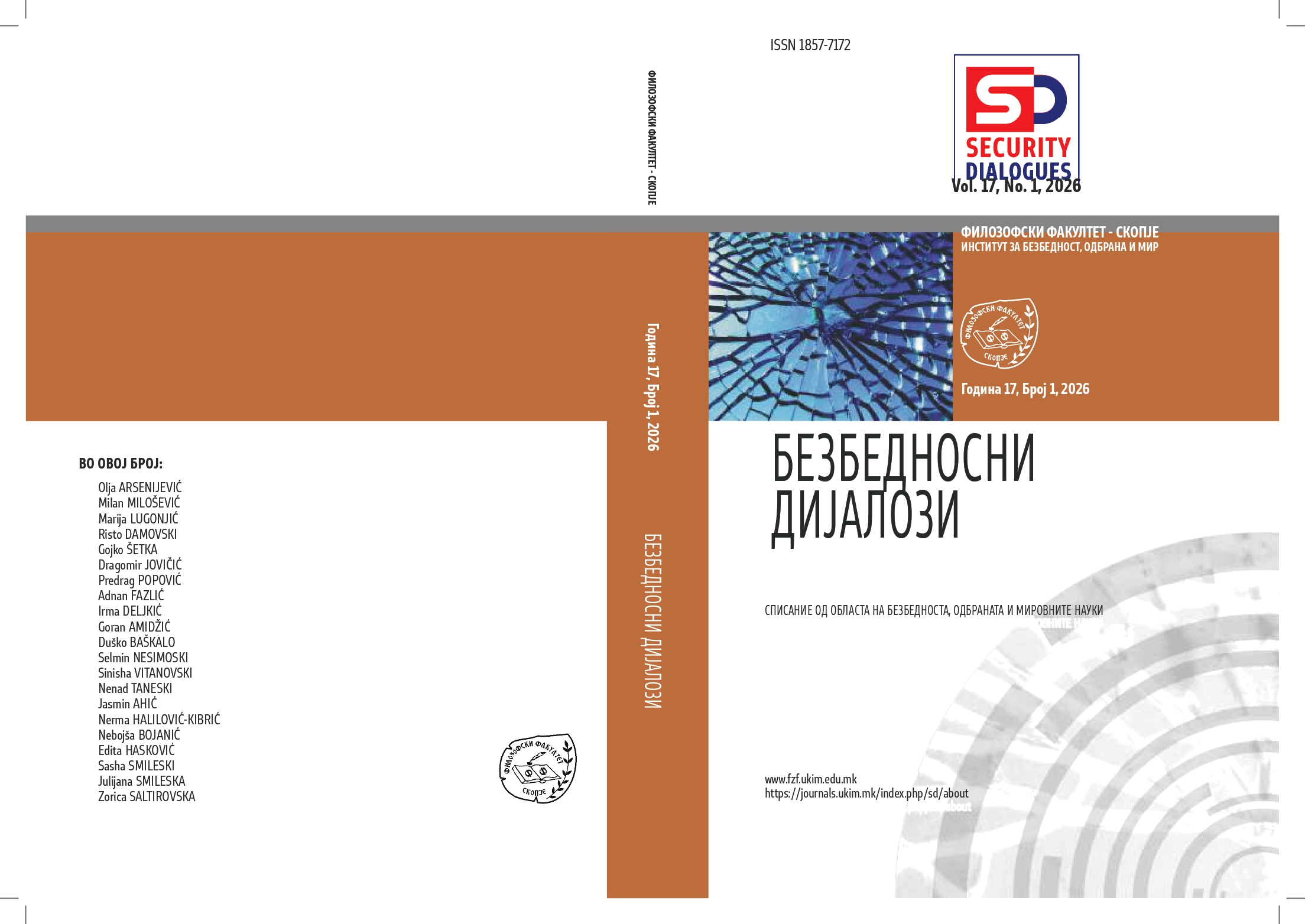 					View Vol. 17 No. 1 (2026): Security Dialogues
				