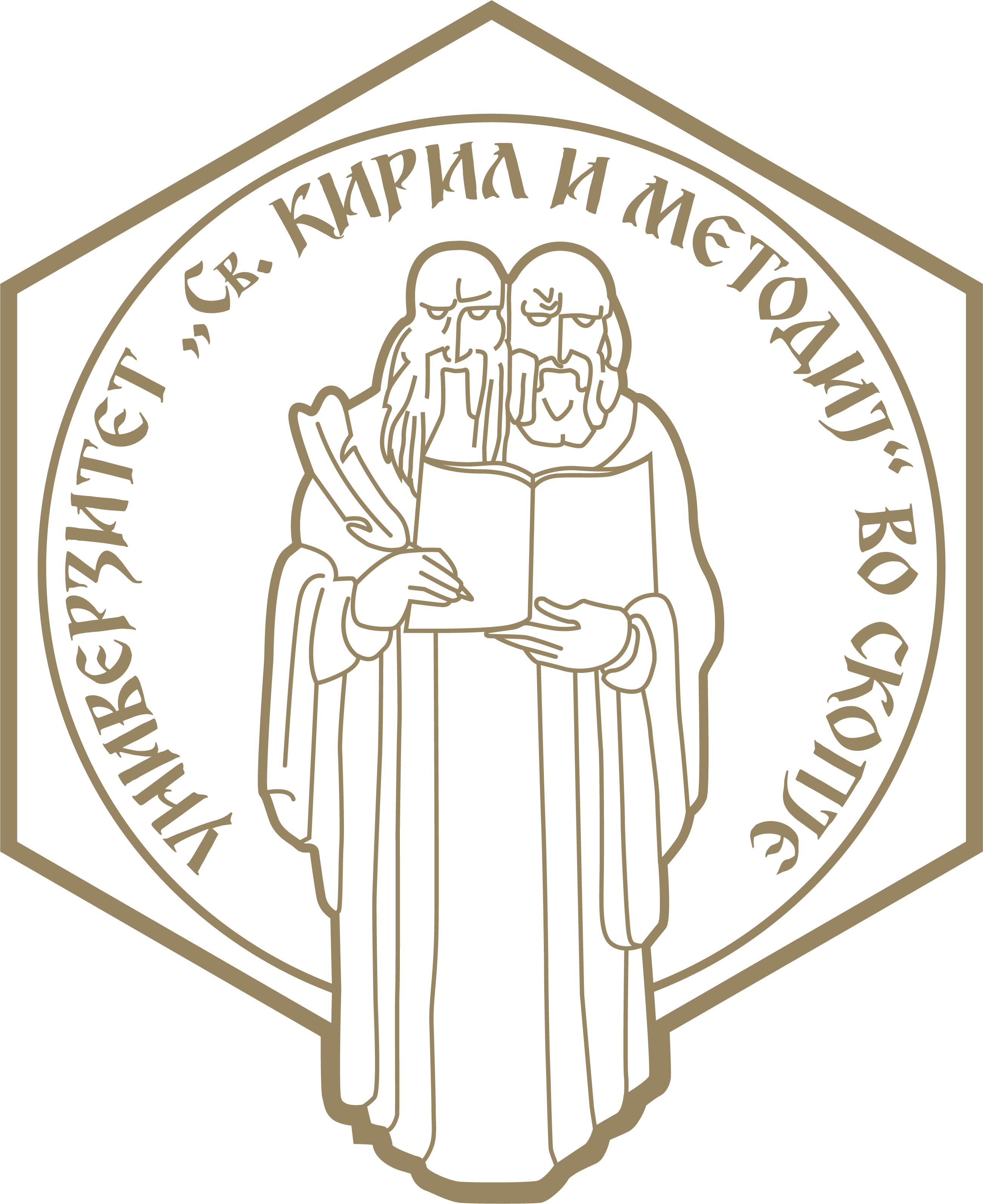 Logo of Ss. Cyril and Methodius University in Skopje